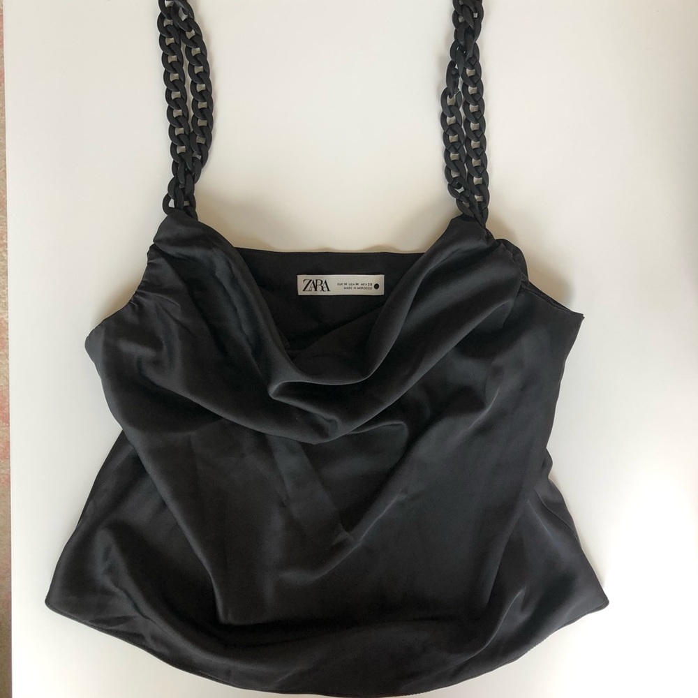 Zara Cowl Neck Top Size: M